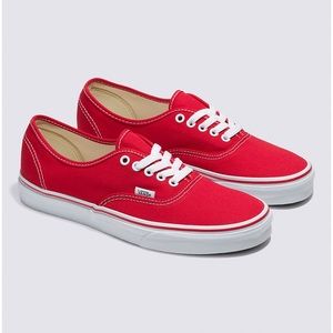 NWOB Vans Authentic Sneakers in Red Size 6.5/8